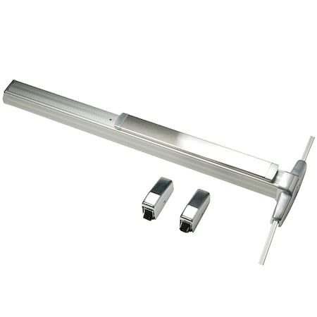 Grade 1 Surface Vertical Rod Exit Device, Narrow Stile Pushpad, 36-in, Exit Only, Less Trim, Less Do